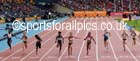 Dafne Scrippers wins the 100 metres B race at the Glasgow Diamond League. Photo: David T. Hewitson/Sports for All Pics